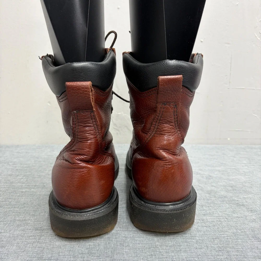 Red Wing Work Boots Mens 8 D Brown 2408 Steel Toe EH Leather 8
